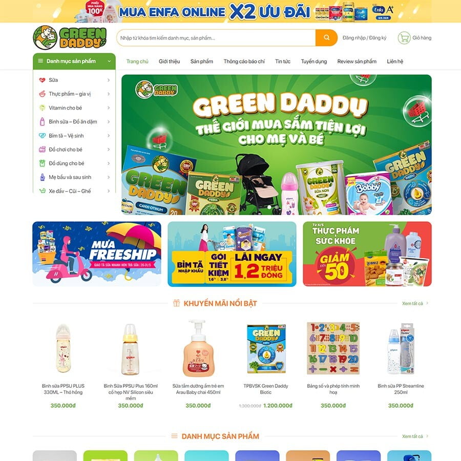 Bán Sản Phẩm Mẹ Và Bé 03